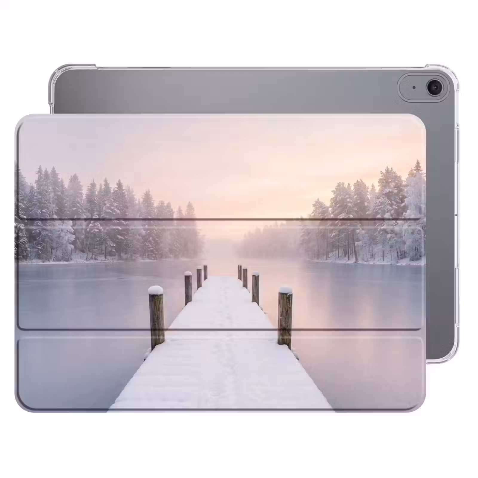 iPad hoes - Steiger - Meer - Mist - Winter - Serene — 1