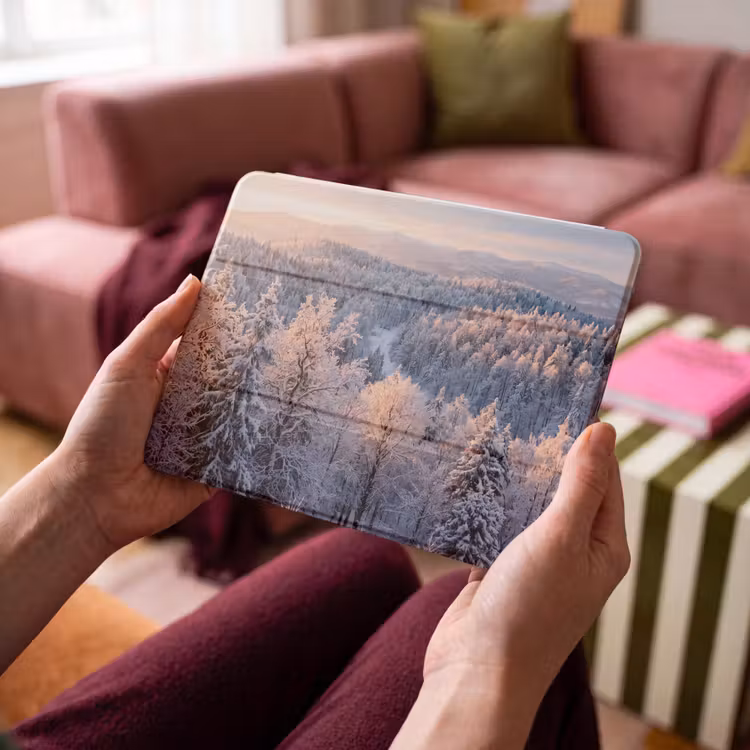 iPad hoes - Bos - Bergen - Goud - Winter - Warm — 4