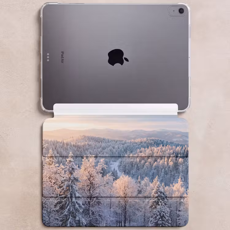 iPad hoes - Bos - Bergen - Goud - Winter - Warm — 6