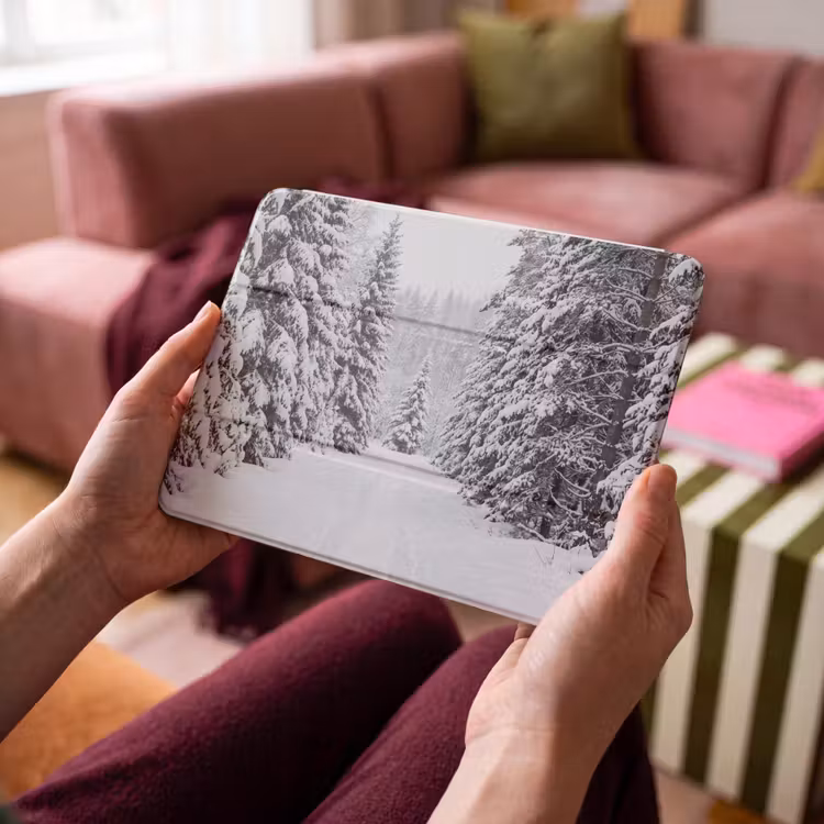 iPad hoes - Bos - Winter - Sneeuw - Pad - Natuur — 4