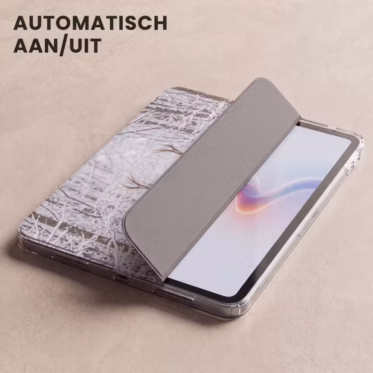 iPad hoes - Hert - Winter - Bos - Natuur - Wit — 5