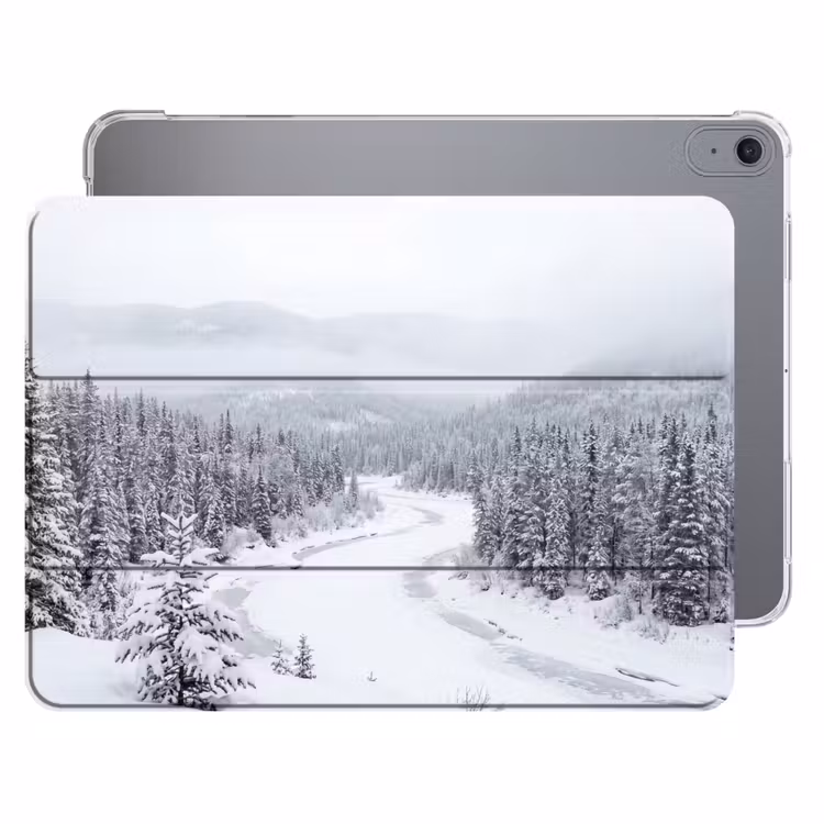 iPad hoes - Rivier - Bevroren - Landschap - Winter — 1