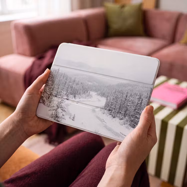 iPad hoes - Rivier - Bevroren - Landschap - Winter — 4