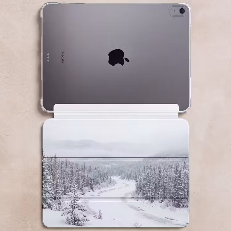 iPad hoes - Rivier - Bevroren - Landschap - Winter — 6