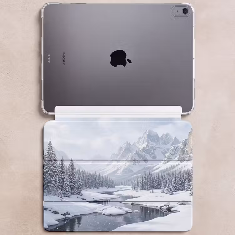 iPad hoes - Sneeuwlandschap - Bergen - Rivier - Winter — 6