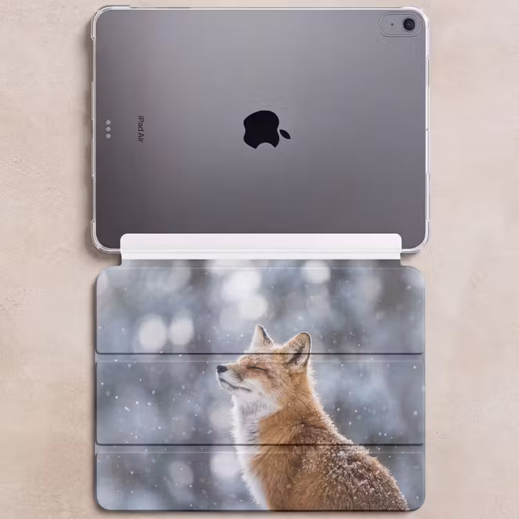 iPad hoes - Vos - Sneeuwval - Portret - Winter - Sfeervol — 6