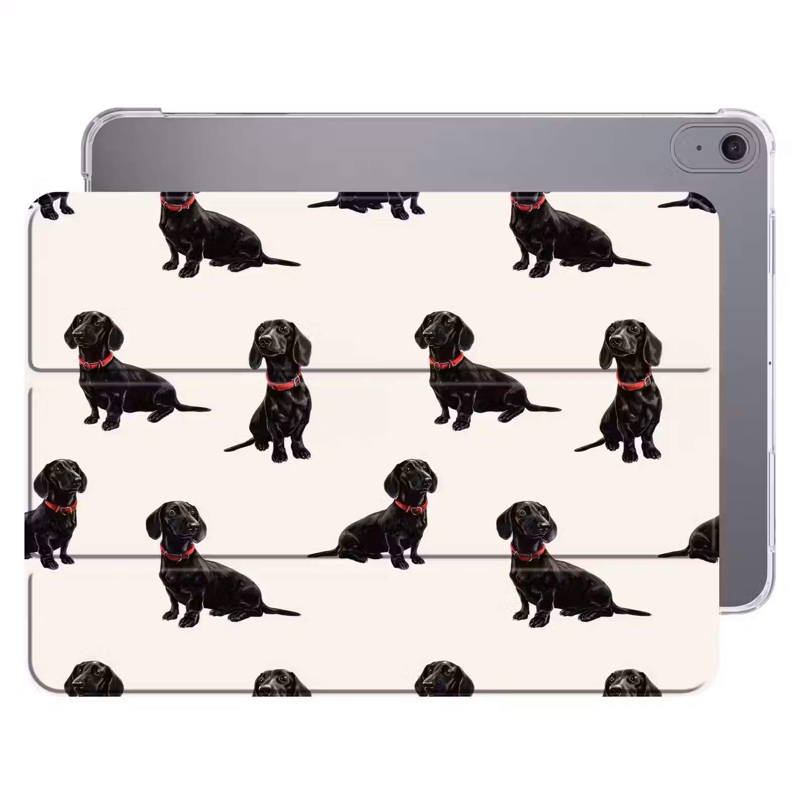 iPad hoes - Hond - Patroon - Zwart — 1