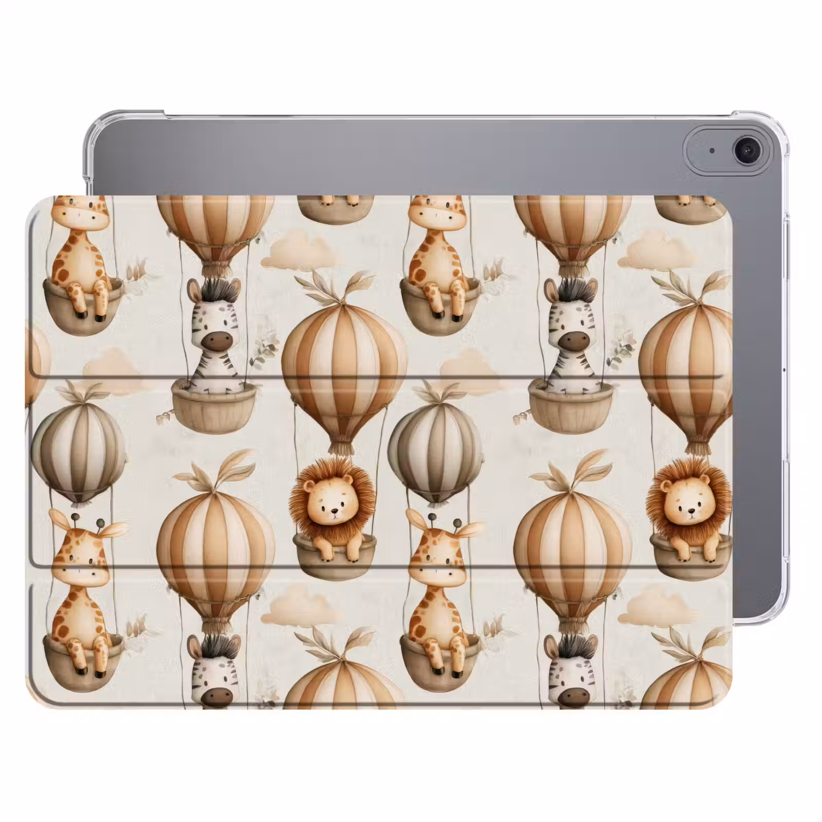 iPad hoes - Safari - Luchtballonen - Taupe — 1