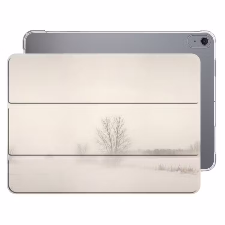 iPad hoes - Boom - Mist - Sneeuw - Winter - Minimalistisch — 1