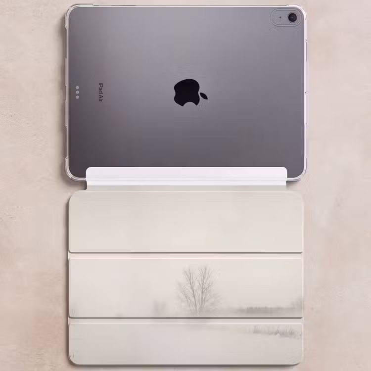 iPad hoes - Boom - Mist - Sneeuw - Winter - Minimalistisch — 6