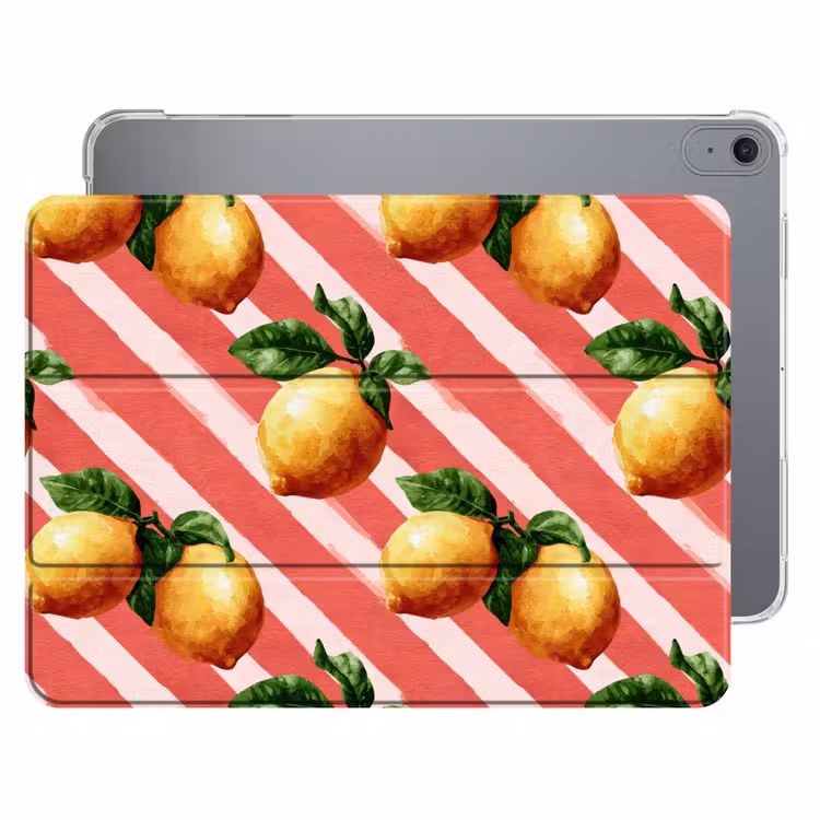 iPad hoes - Citroen - Geïllustreerd - Oranje — 1