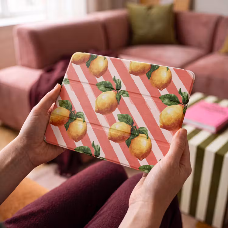 iPad hoes - Citroen - Geïllustreerd - Oranje — 4