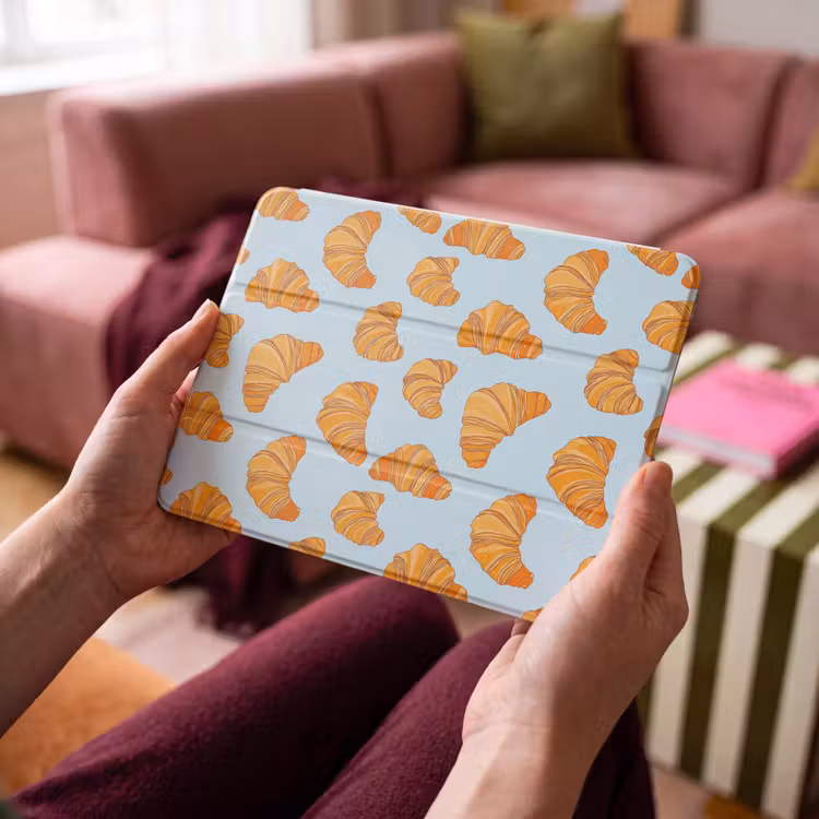 iPad hoes - Croissant - Speels - Blauw — 4