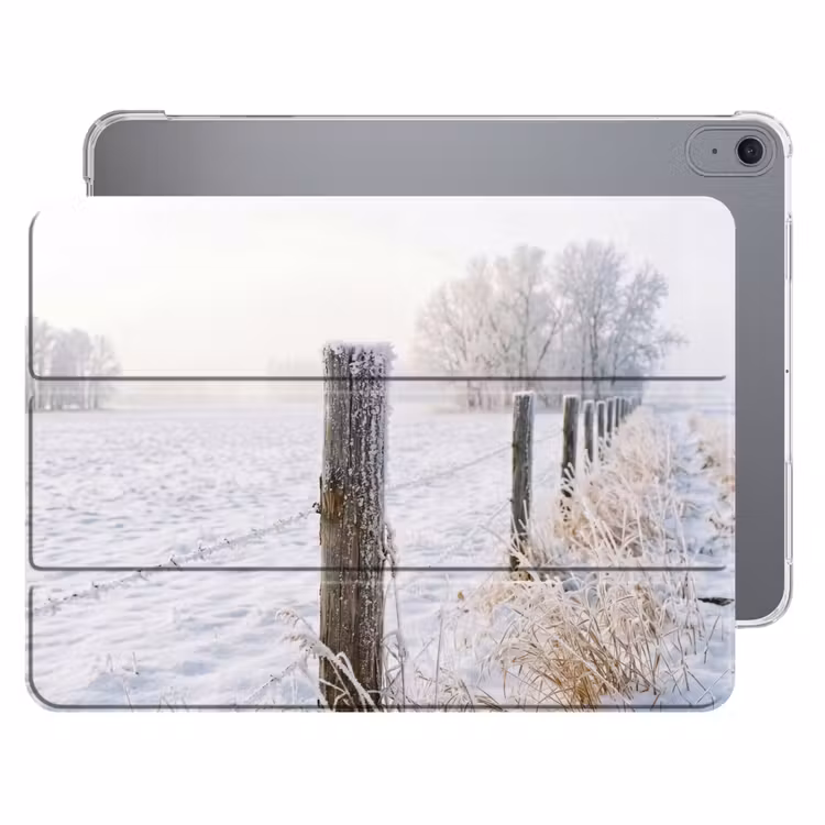 iPad hoes - Hek - Sneeuw - Mist - Platteland - Nostalgisch — 1