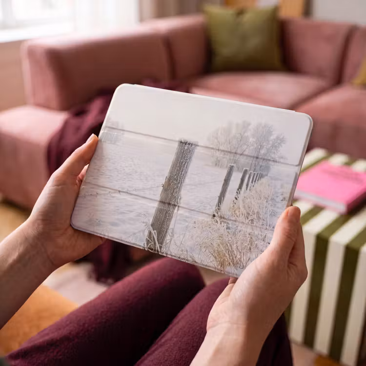 iPad hoes - Hek - Sneeuw - Mist - Platteland - Nostalgisch — 4