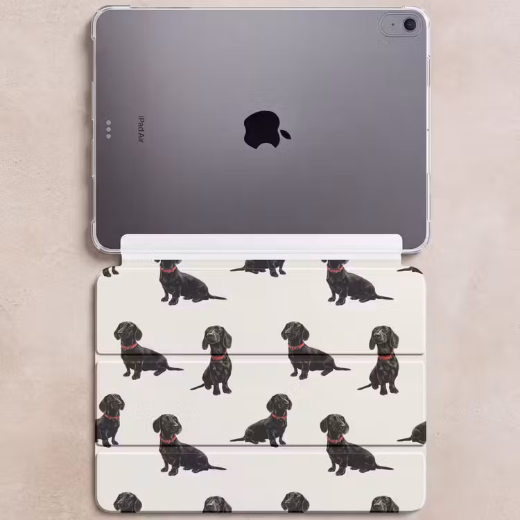 iPad hoes - Hond - Patroon - Zwart — 6