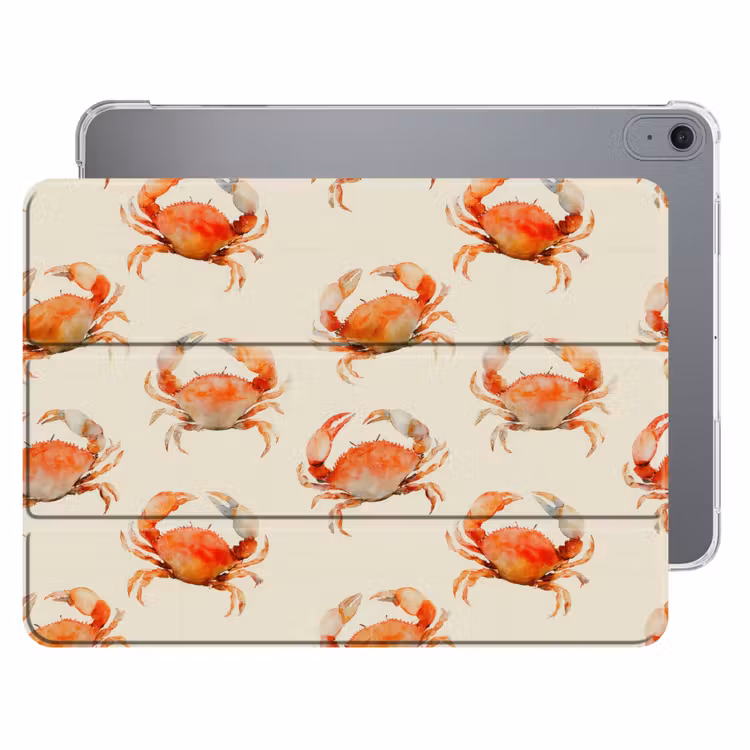iPad hoes - Krabben - Patroon - Oranje — 1