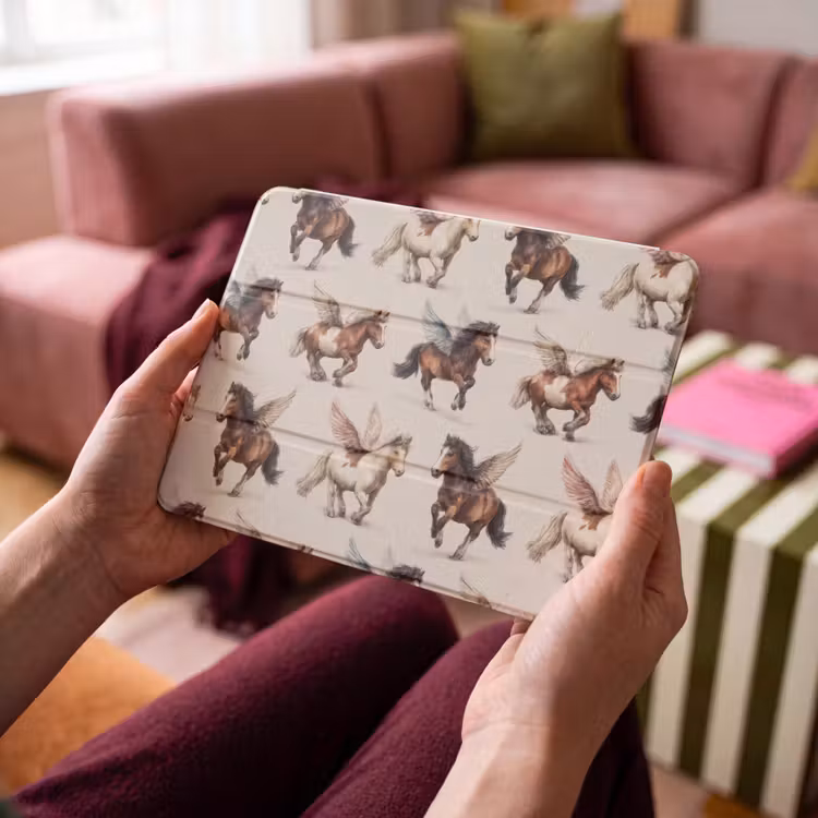 iPad hoes - Paarden - Vleugels - Kleurrijk — 4