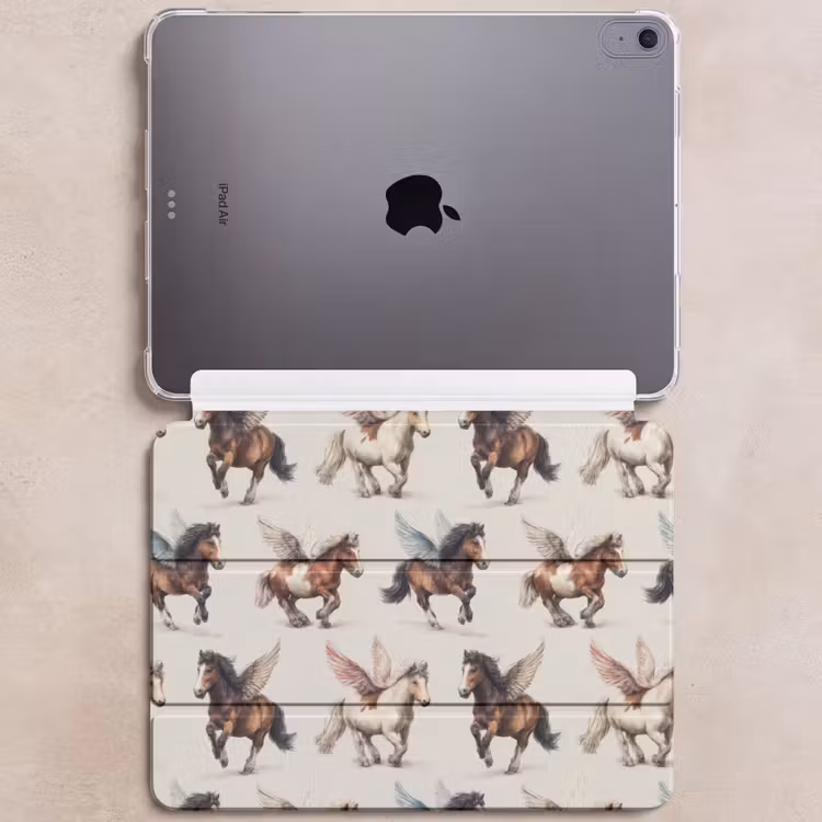 iPad hoes - Paarden - Vleugels - Kleurrijk — 6