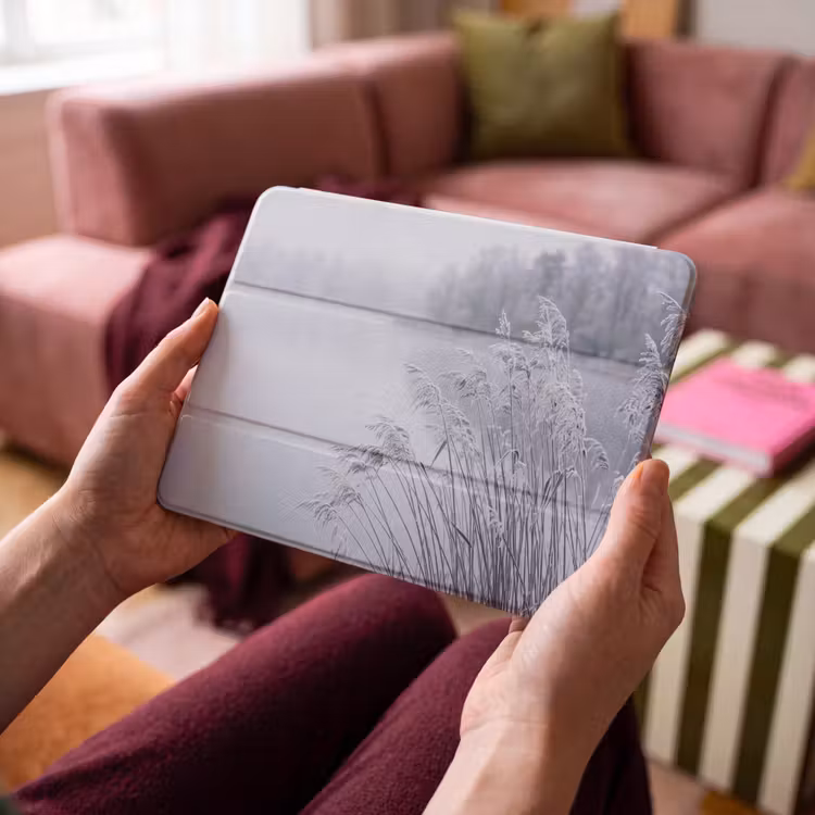 iPad hoes - Riet - Bevroren - Winter - Natuur — 4