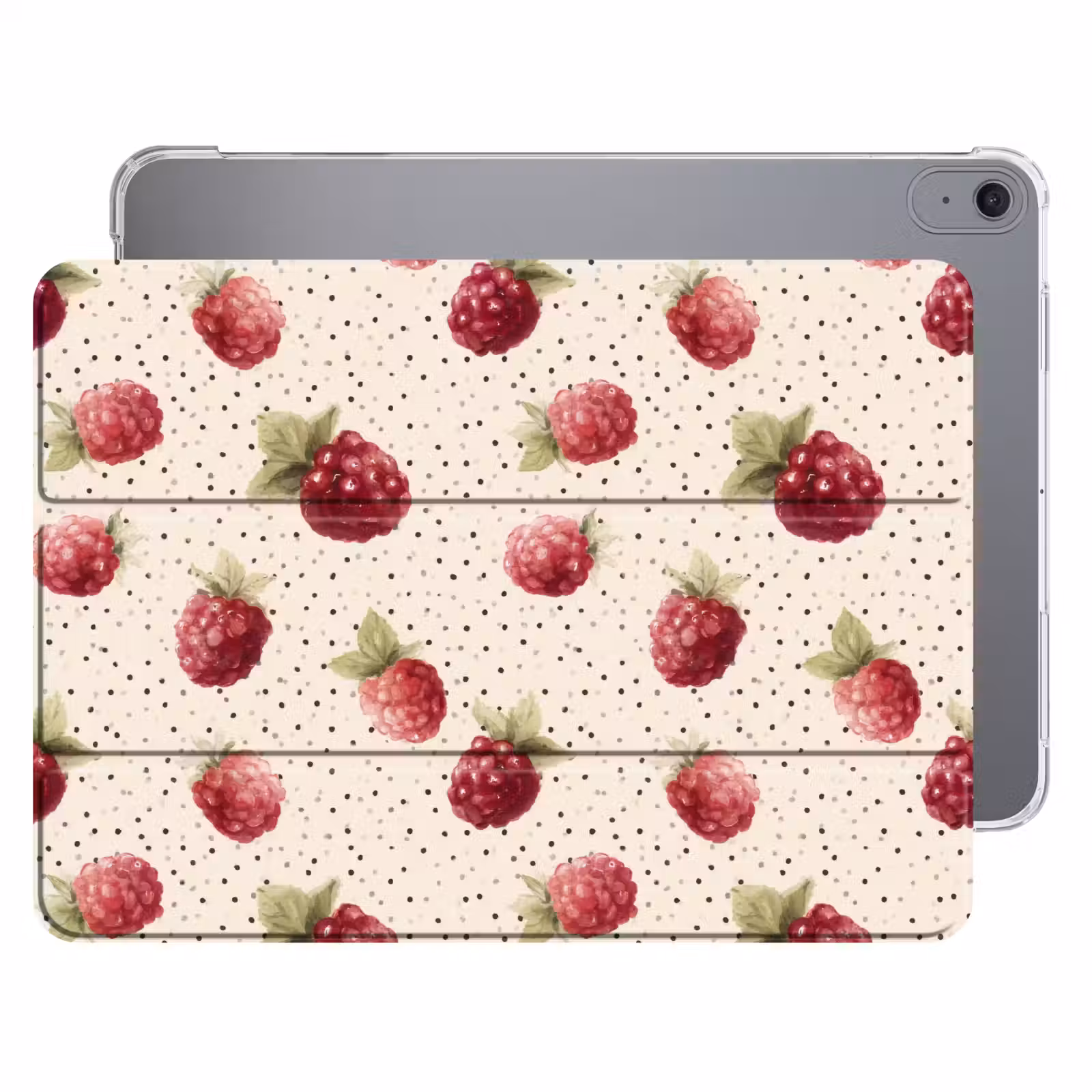 iPad hoes - Framboos - Stippen - Rood — 1