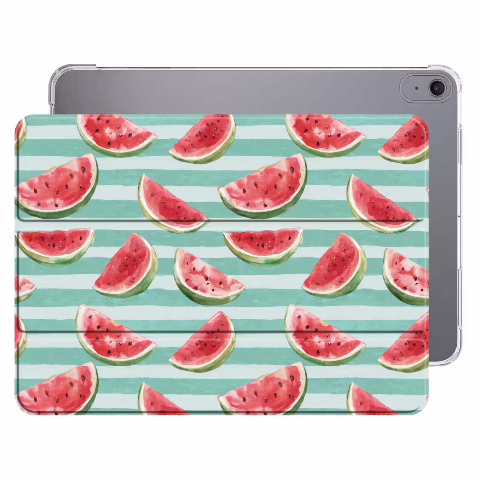 iPad hoes - Watermeloen - Strepen - Groen — 1
