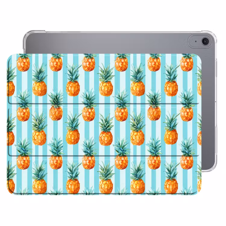 iPad hoes - Ananas - Strepen - Groen — 1
