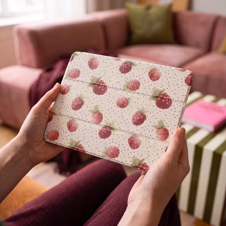 iPad hoes - Framboos - Stippen - Rood — 4