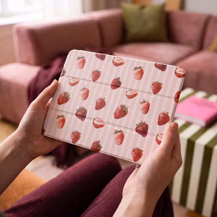 iPad hoes - Strepen - Aardbei - Roze — 4