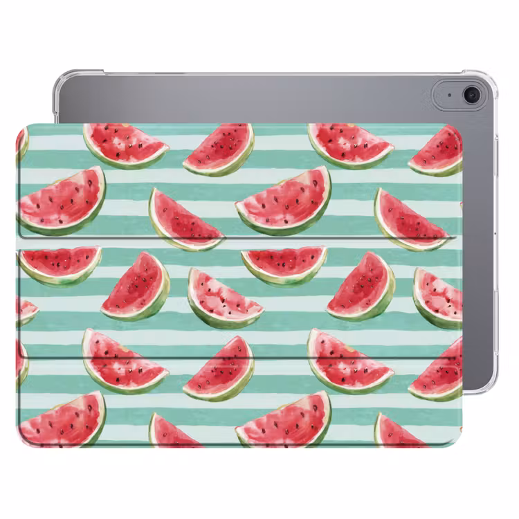 iPad hoes - Watermeloen - Strepen - Groen — 1