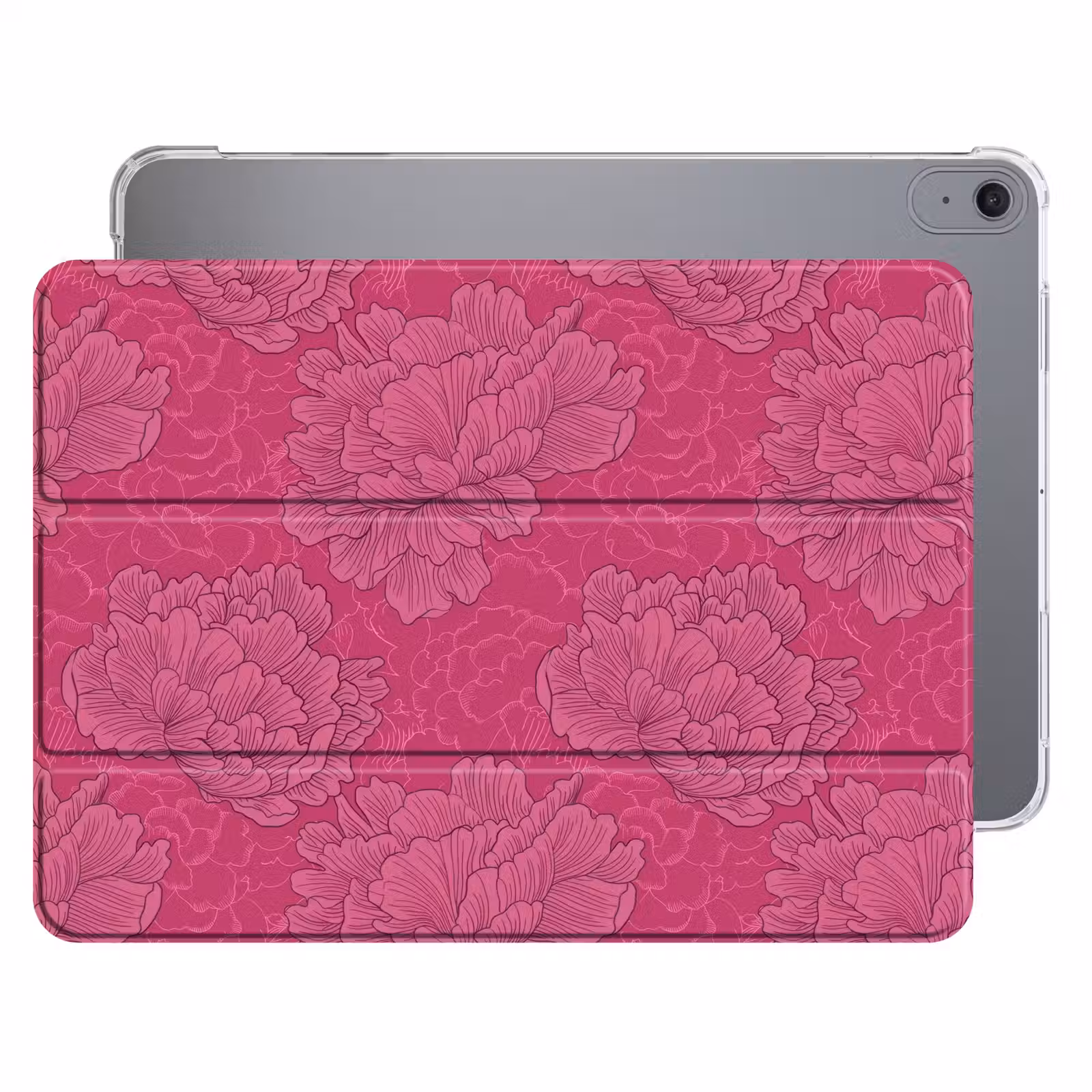 iPad hoes - Pioenrozen - Energiek - Roze — 1
