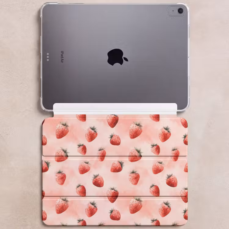 iPad hoes - Aardbei - Patroon - Roze — 6
