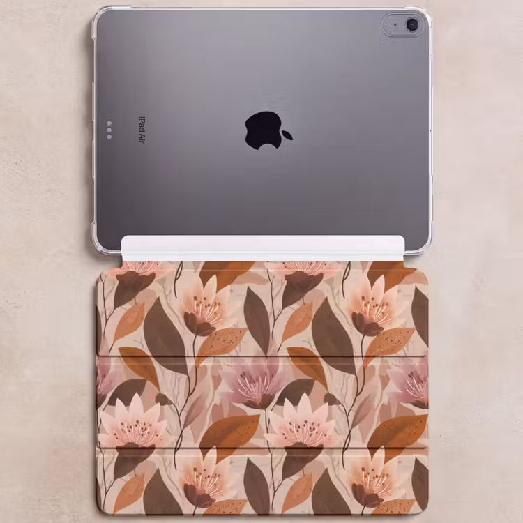 iPad hoes - Bloemen - Bladeren - Bruin — 6