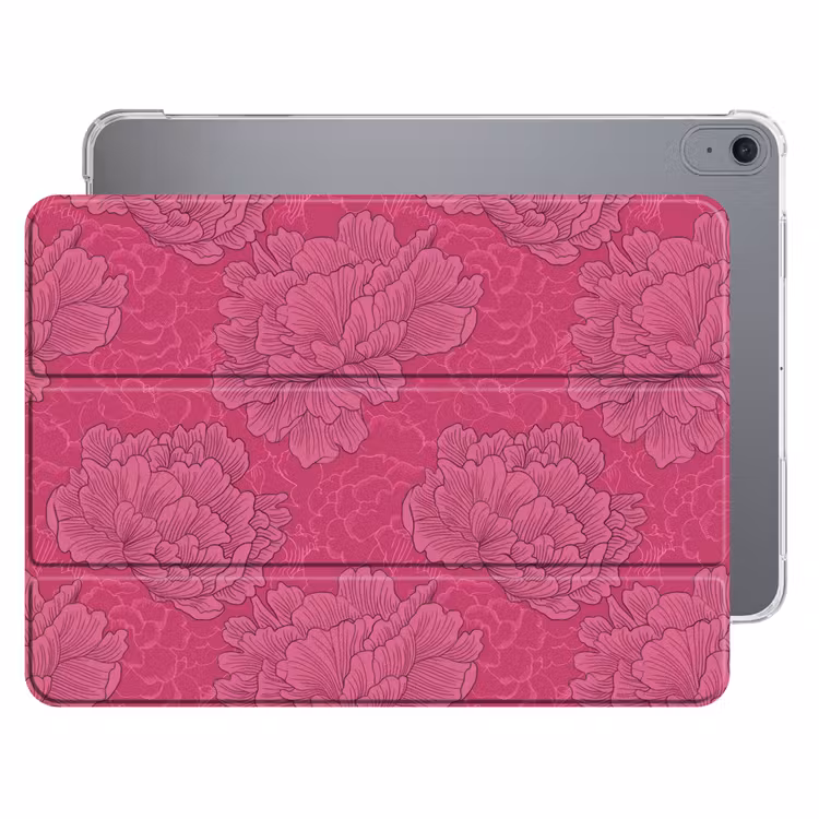 iPad hoes - Pioenrozen - Energiek - Roze — 1