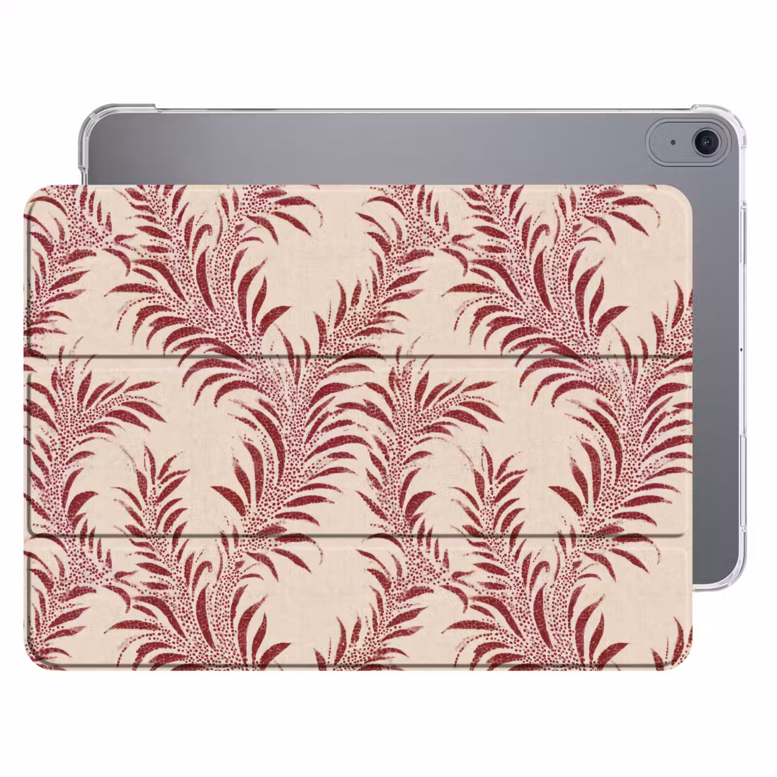 iPad hoes - Bladeren - Linnen - Rood — 1