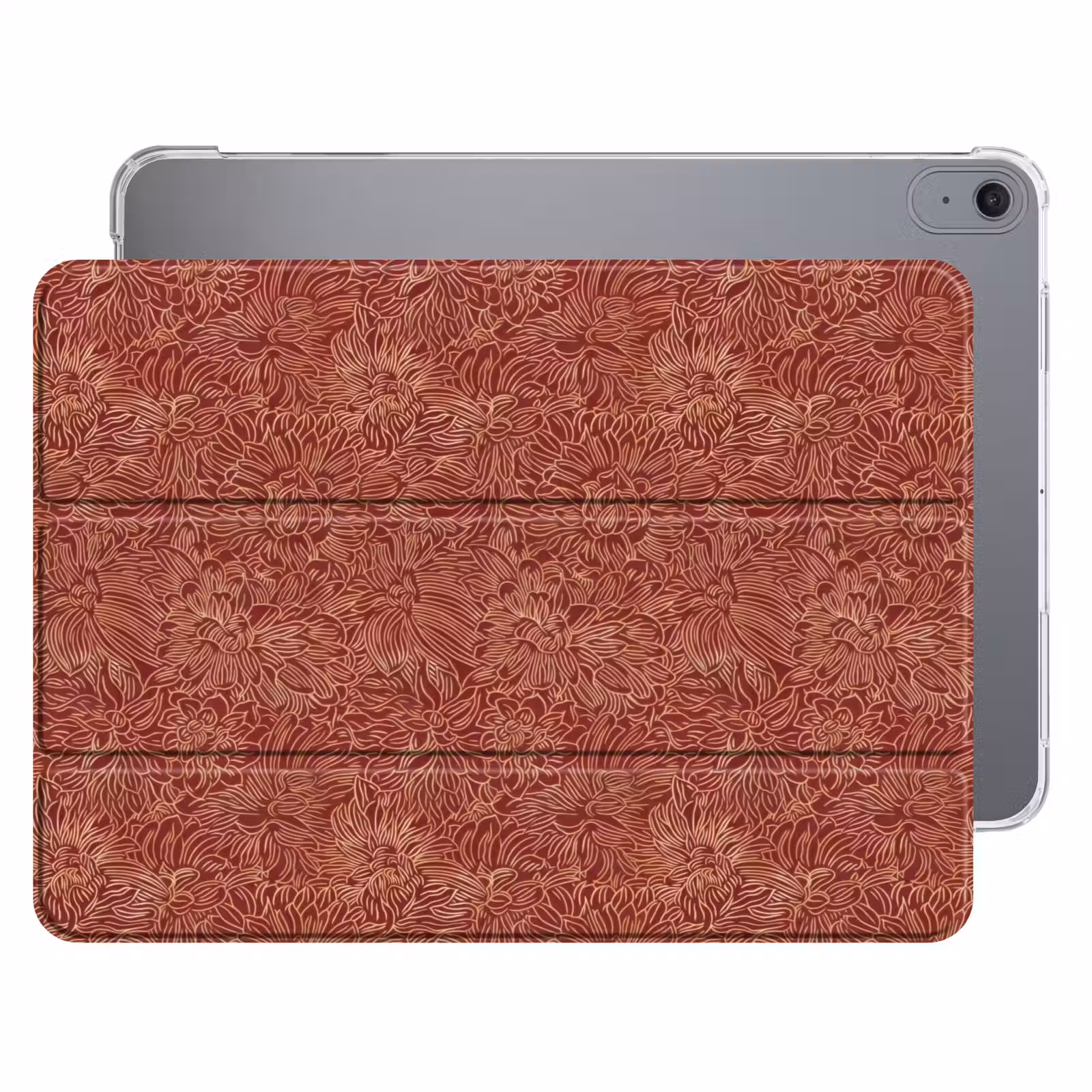 iPad hoes - Bloemen - Motief - Rood — 1
