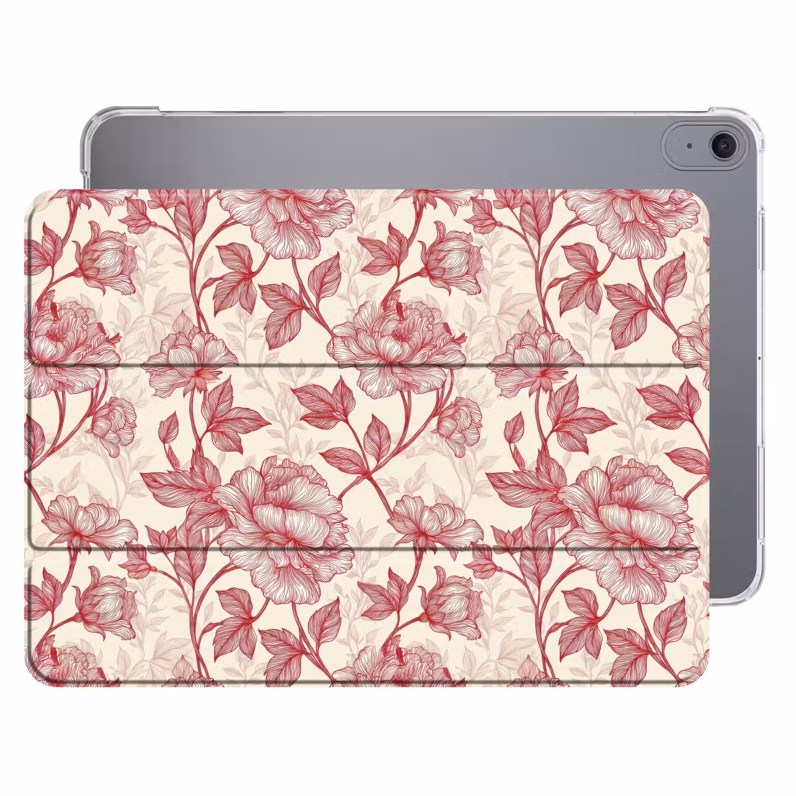 iPad hoes - Pioenrozen - Modern - Rood — 1