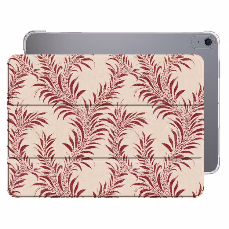 iPad hoes - Bladeren - Linnen - Rood — 1