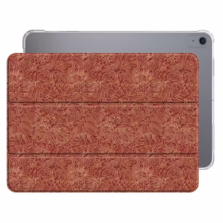 iPad hoes - Bloemen - Motief - Rood — 1