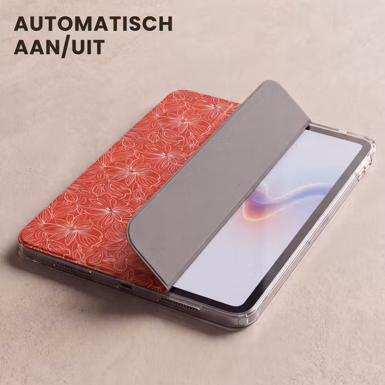 iPad hoes - Bloemen - Patroon - Rood — 5