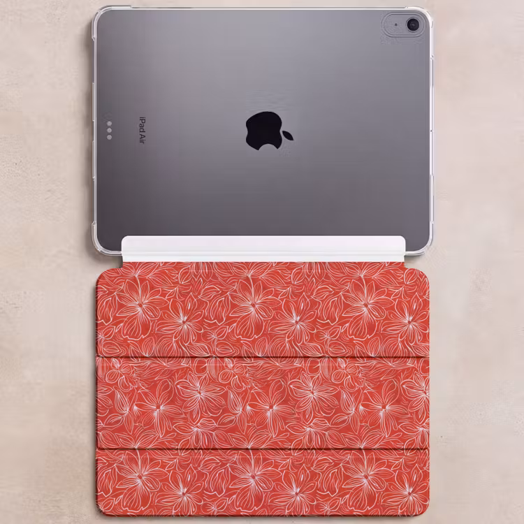 iPad hoes - Bloemen - Patroon - Rood — 6