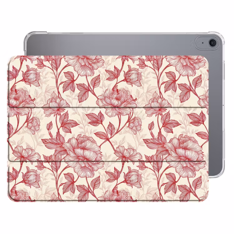 iPad hoes - Pioenrozen - Modern - Rood — 1