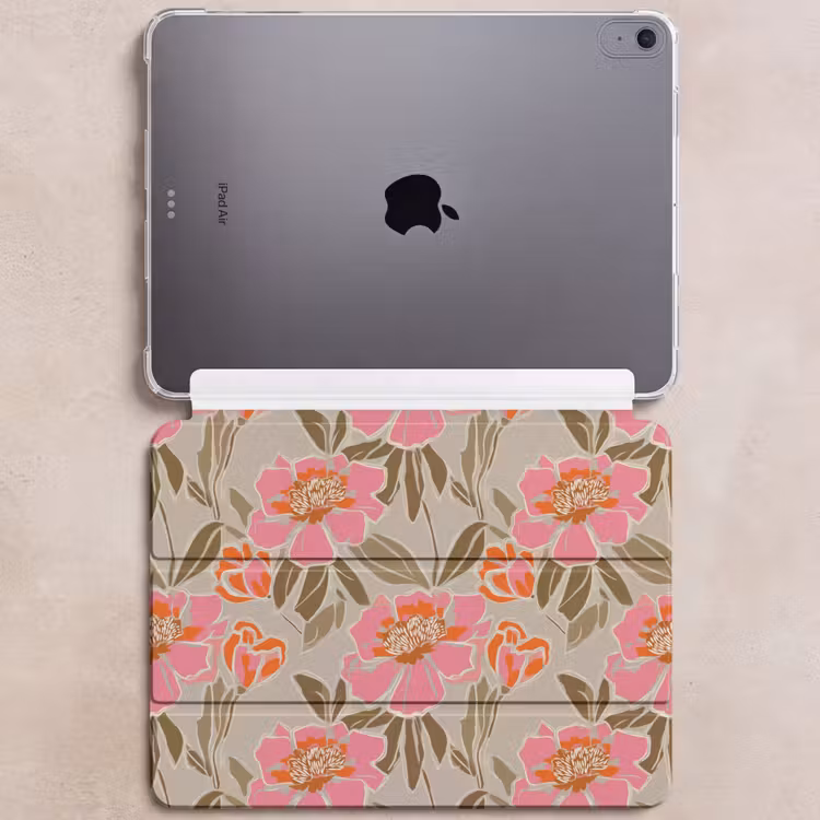 iPad hoes - Pioenrozen - Patroon - Roze — 6
