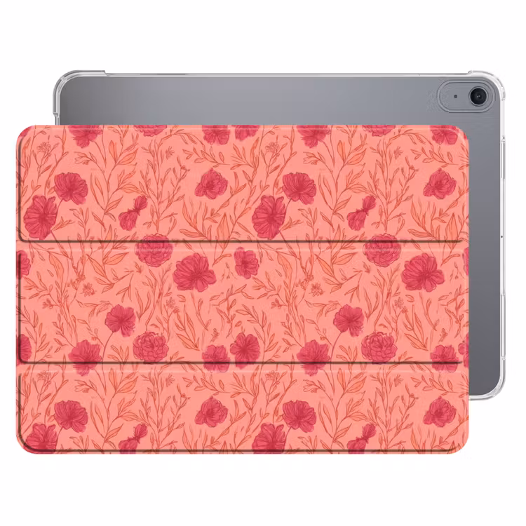 iPad hoes - Weidebloemen - Romantisch - Roze — 1