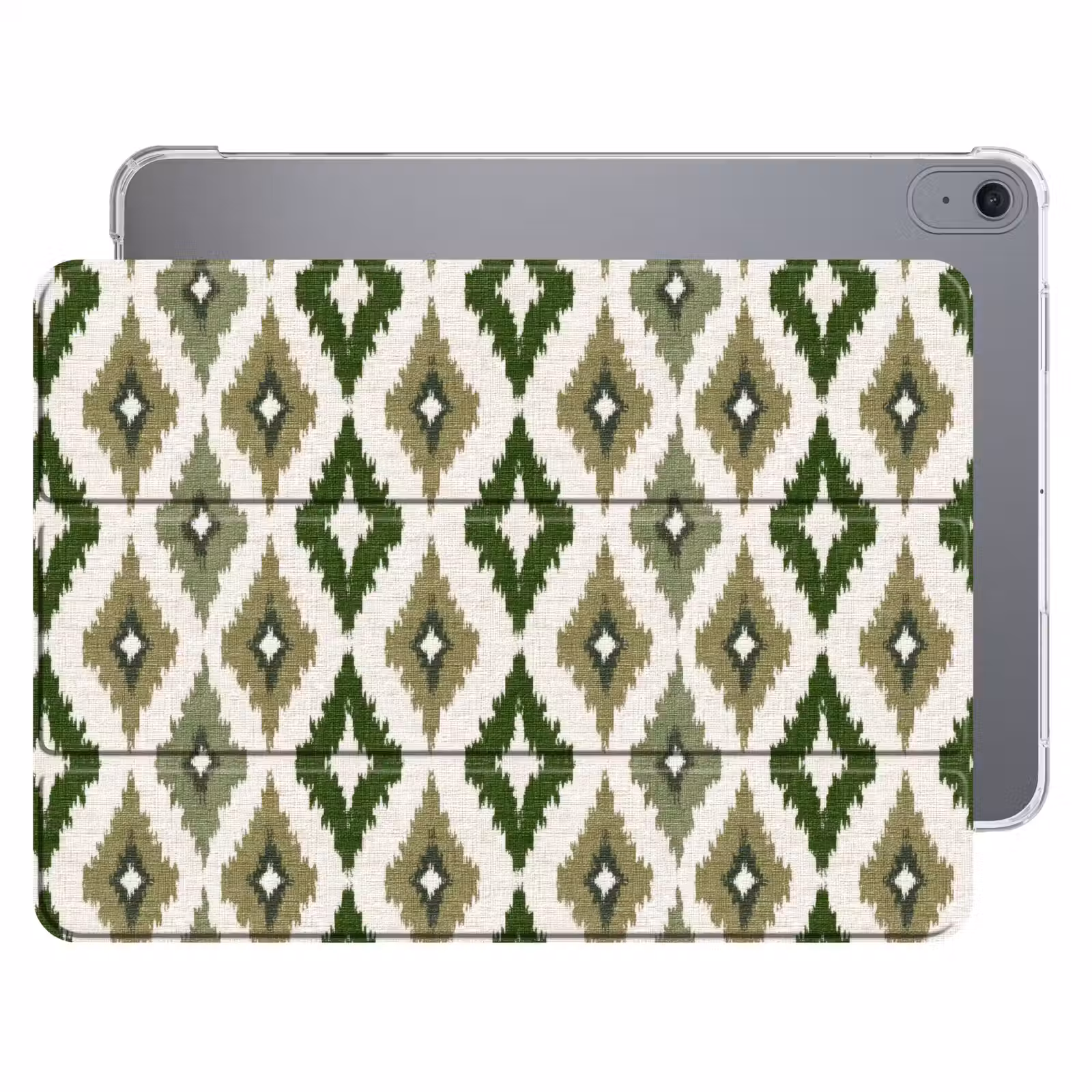 iPad hoes - Geografisch - Ruitmotief - Groen — 1