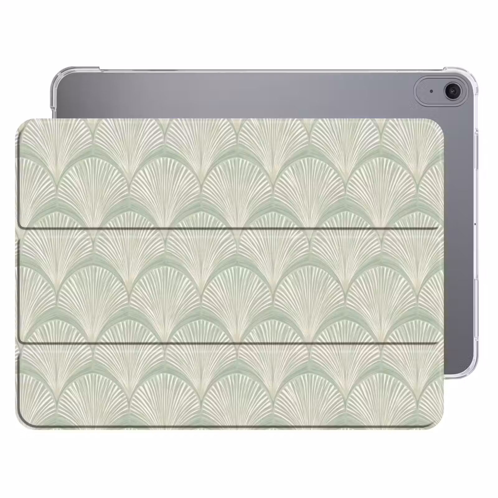 iPad hoes - Waaiers - Patroon - Groen — 1