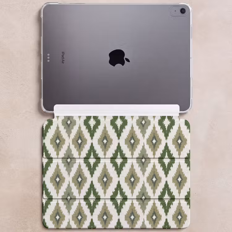 iPad hoes - Geografisch - Ruitmotief - Groen — 6