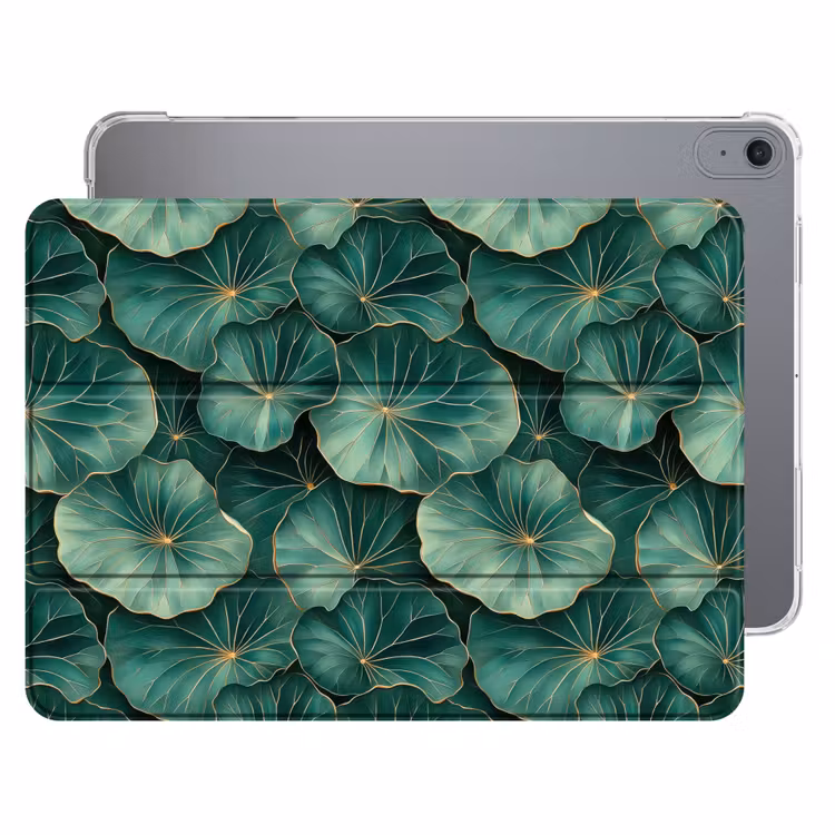 iPad hoes - Patroon - Bladeren - Groen — 1
