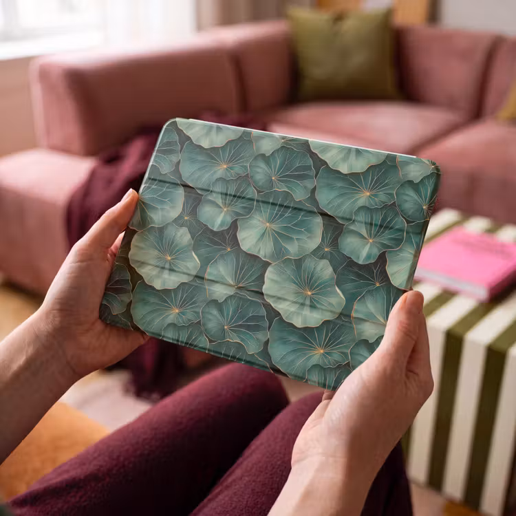 iPad hoes - Patroon - Bladeren - Groen — 4