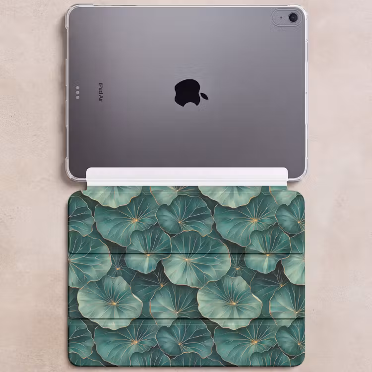 iPad hoes - Patroon - Bladeren - Groen — 6